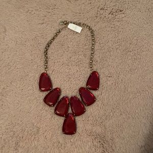 Kendra Scott Harlow Maroon Necklace (NWT)